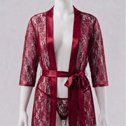 Women's Matching Panty Set For Nightwear Featuring Lace And Satin Material For Comfortable Use