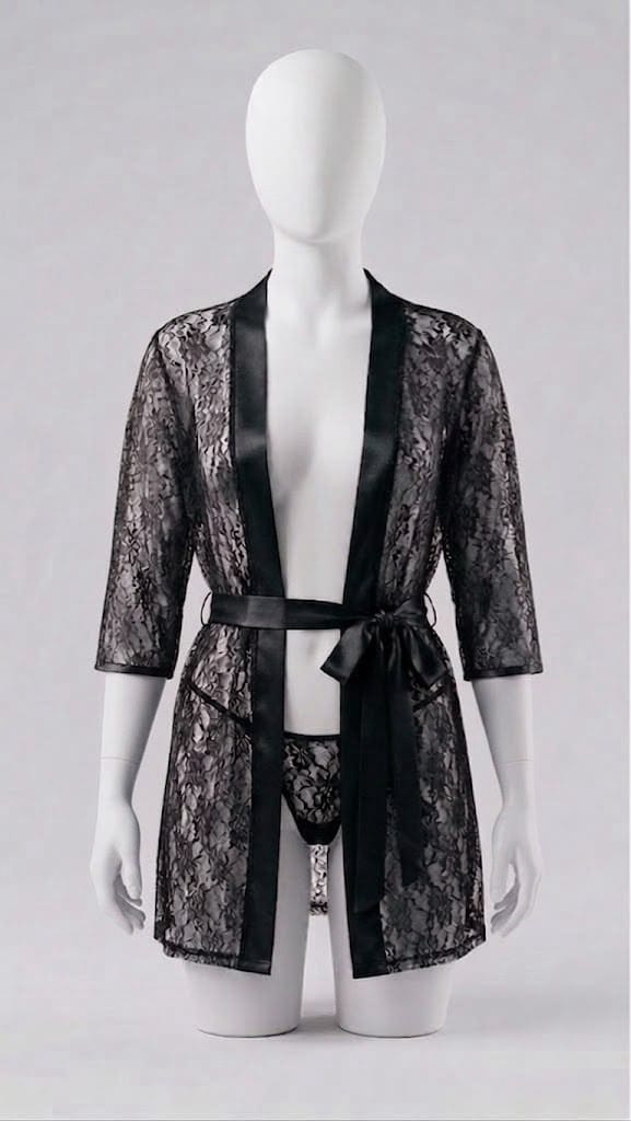 Women's Matching Panty Set For Nightwear Featuring Lace And Satin Material For Comfortable Use