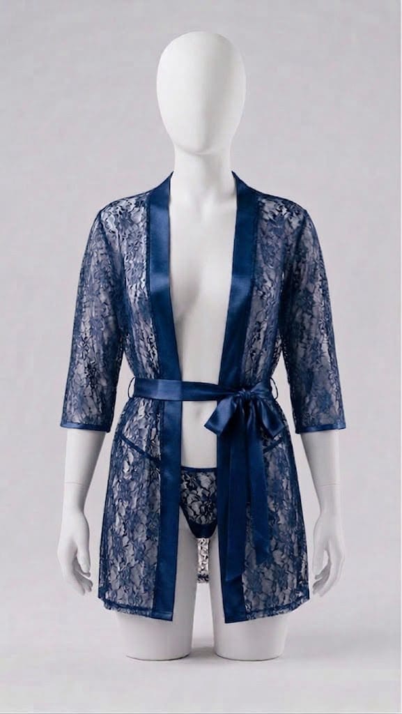 Women's Matching Panty Set For Nightwear Featuring Lace And Satin Material For Comfortable Use
